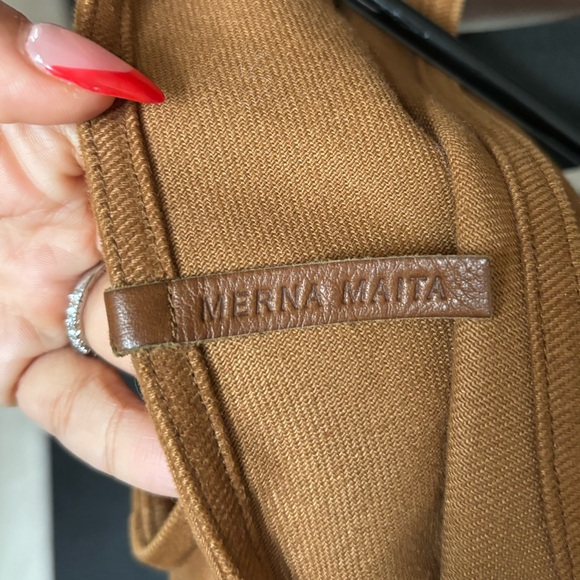 Merna Maita | Heavy Cotton Twill Jumpsuit - Caramel - Picture 6 of 7